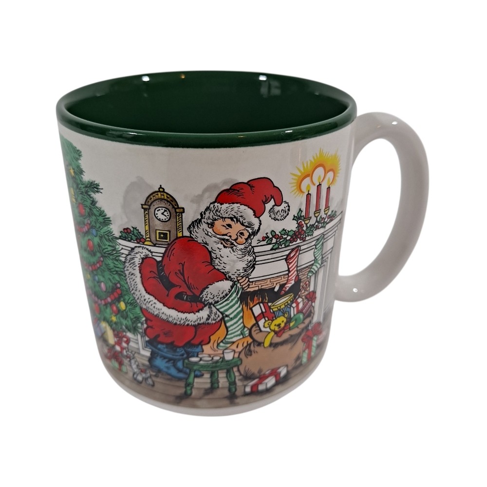 Vintage Santa Potpourri Press Holiday Mug Made in Korea 1990 Christmas